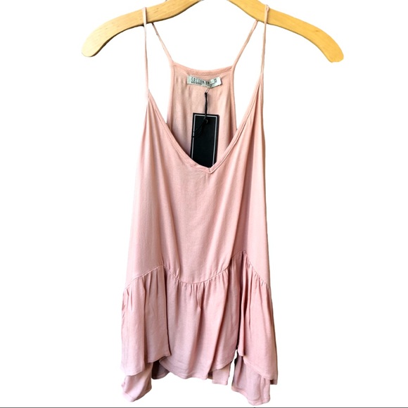 Cotton On Tops - Cotton On Pink Peplum Tank